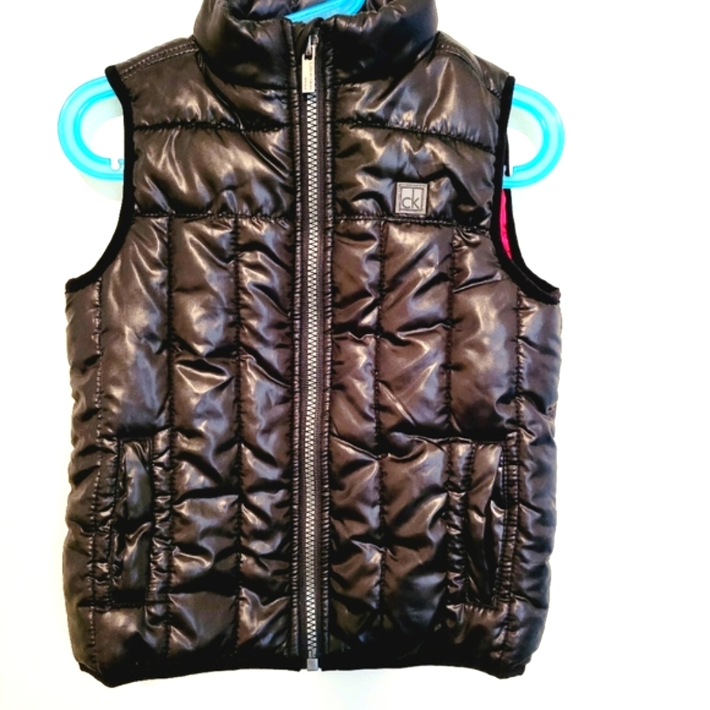 NWOT Calvin Klein Black Puffer Vest 3T